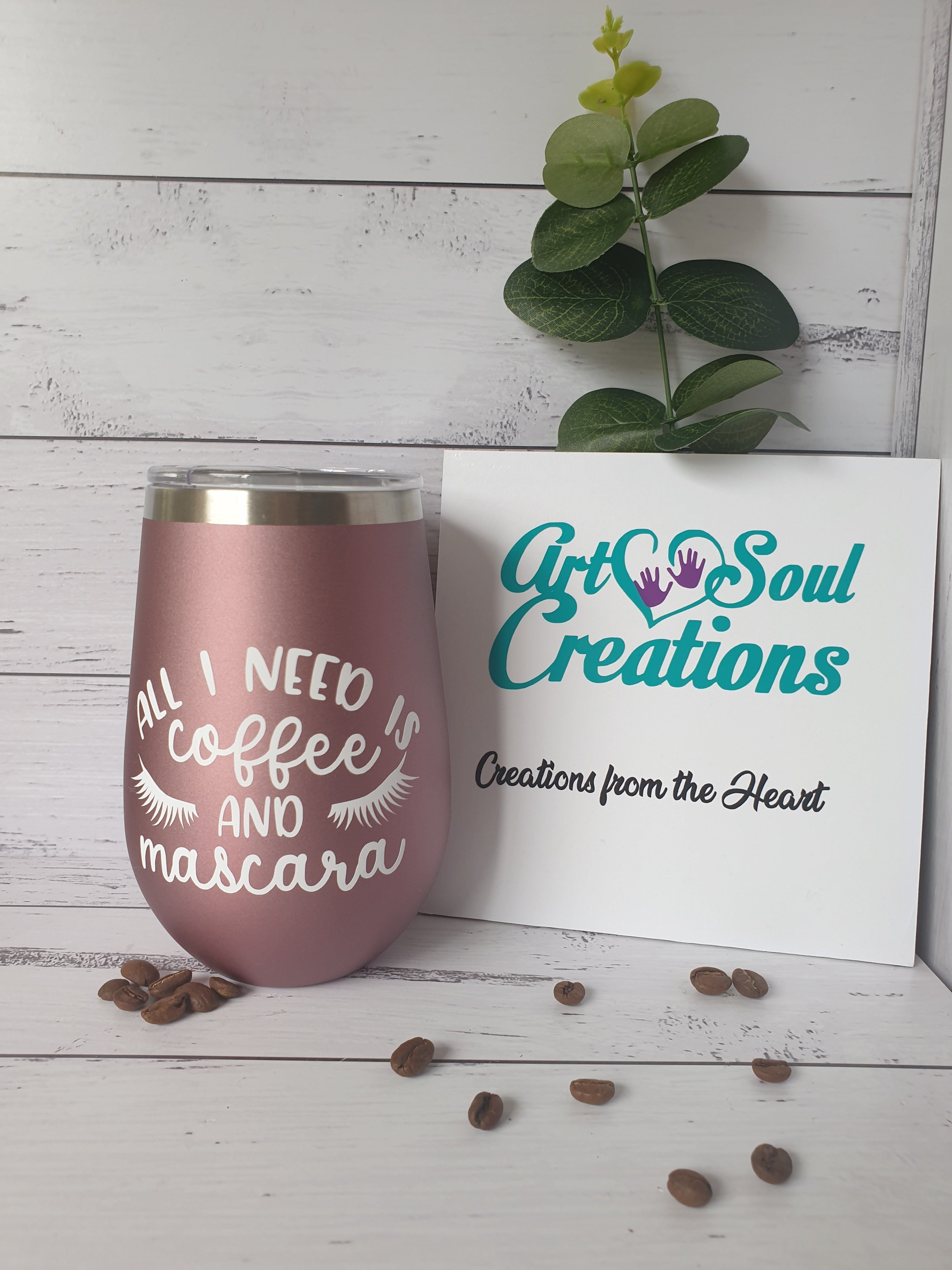 Stainless Steel Travel Mug - Mascara