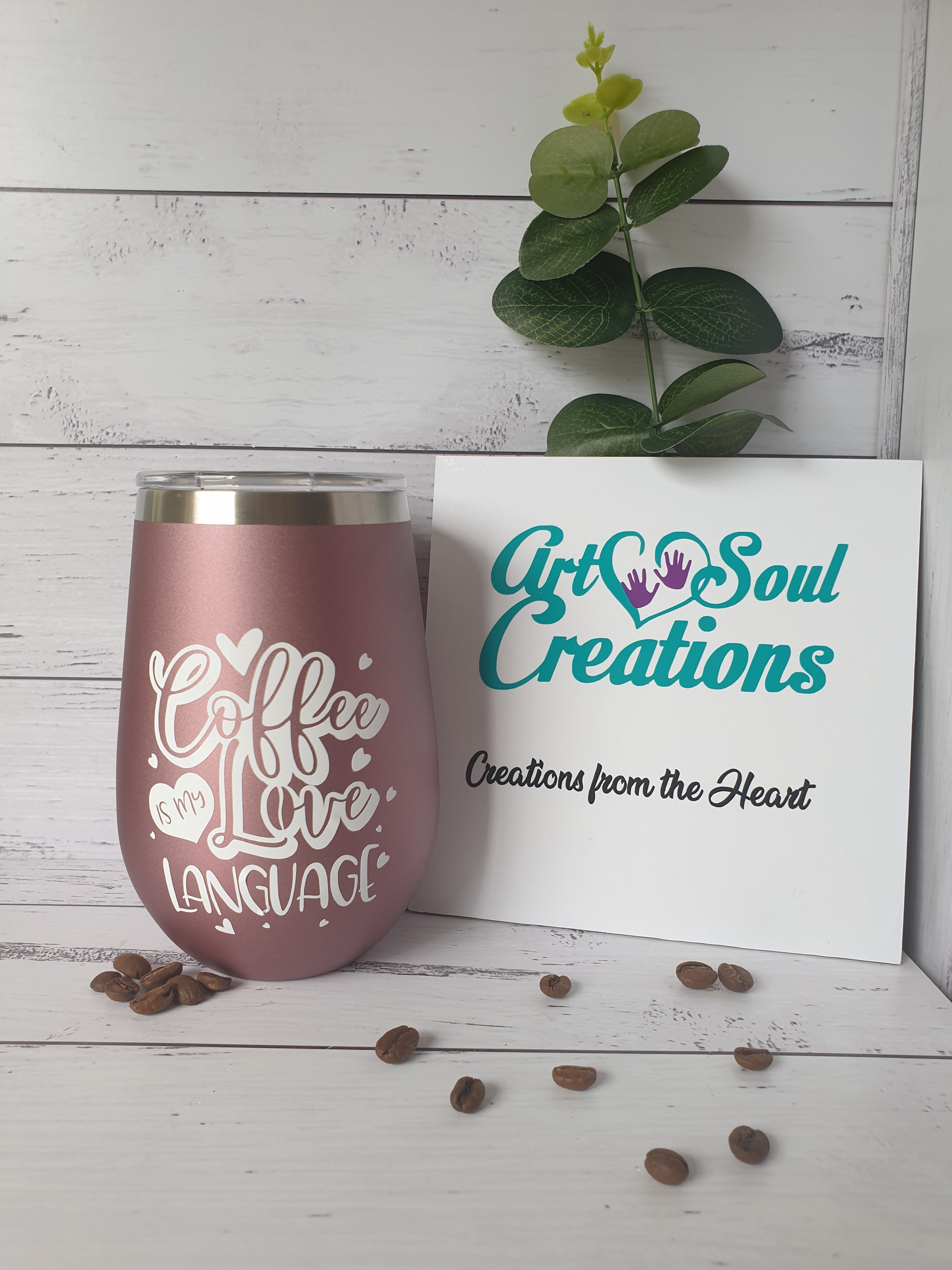Stainless Steel Travel Mug - Love Language
