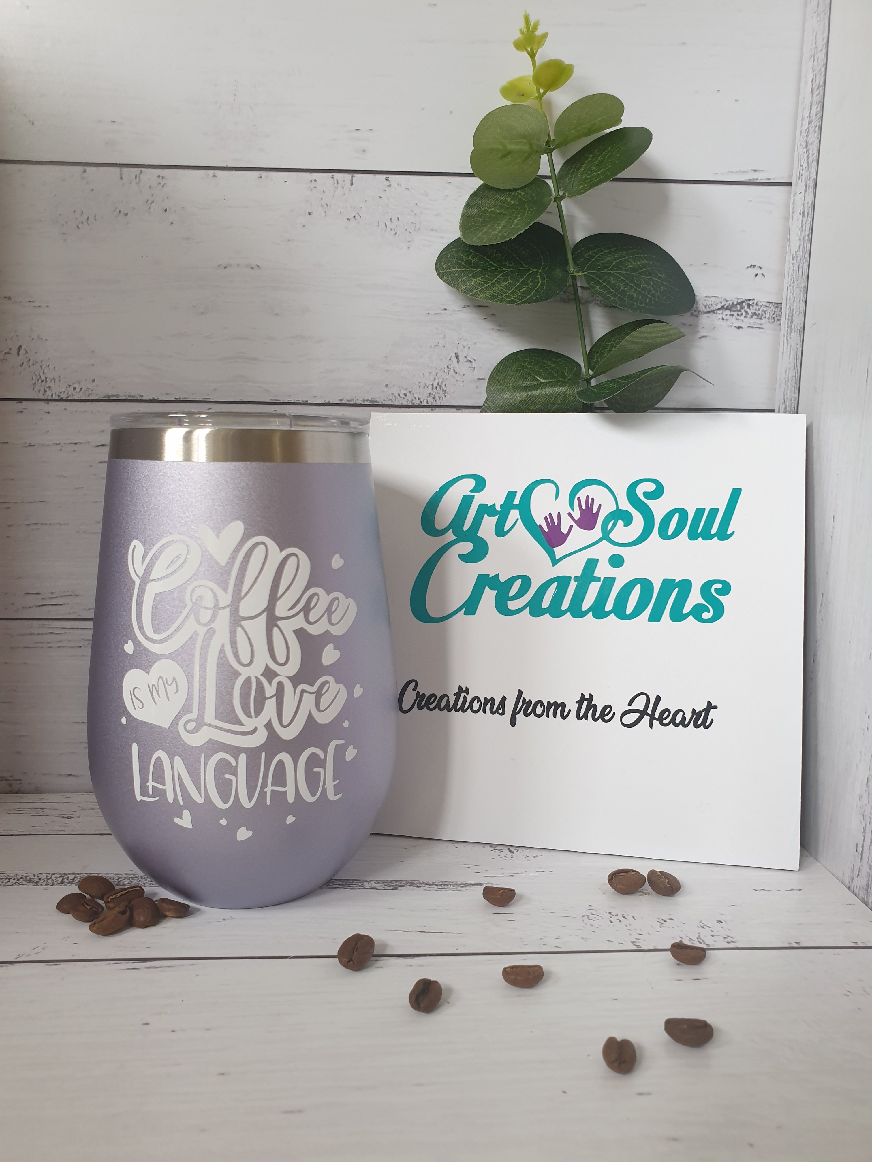 Stainless Steel Travel Mug - Love Language