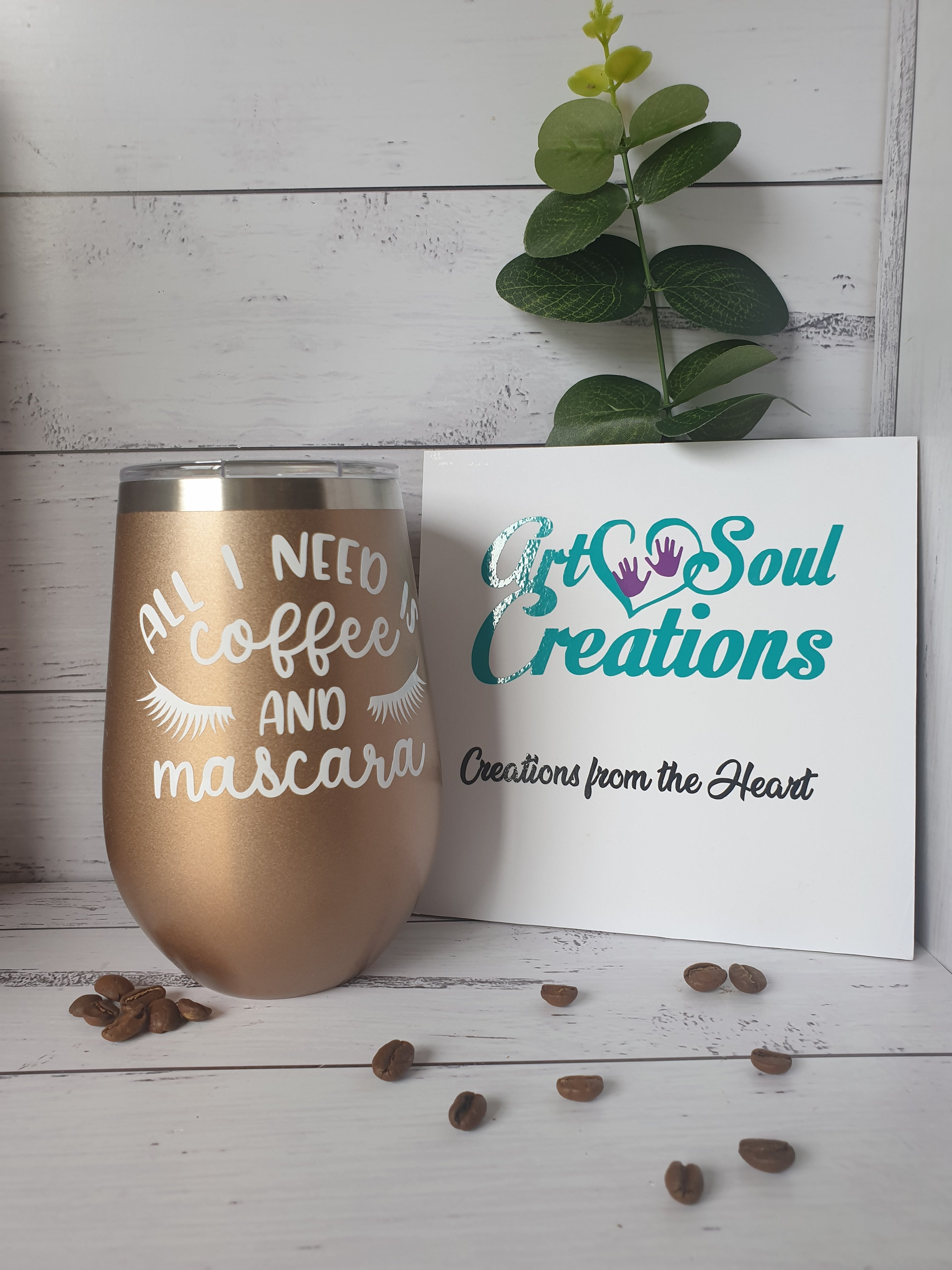 Stainless Steel Travel Mug - Mascara