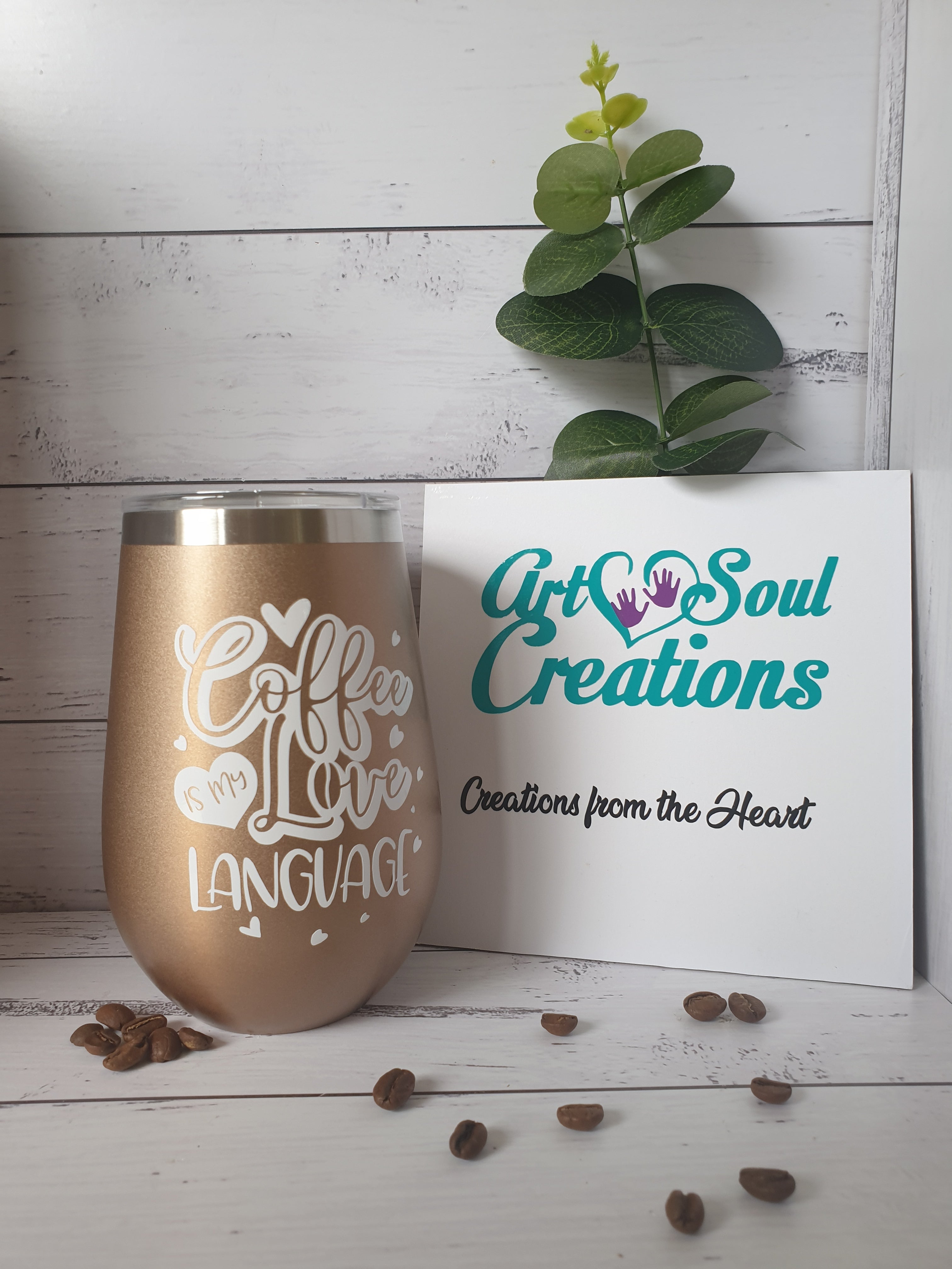 Stainless Steel Travel Mug - Love Language